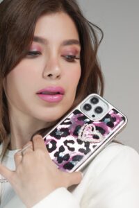 قاب موبایل آیفون سینیور تایم قلب صورتی + بندست - تصویر 3