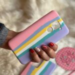 قاب موبایل آیفون رنگین کمان سیلیکونی هفت رنگ سری 1 - تصویر 3